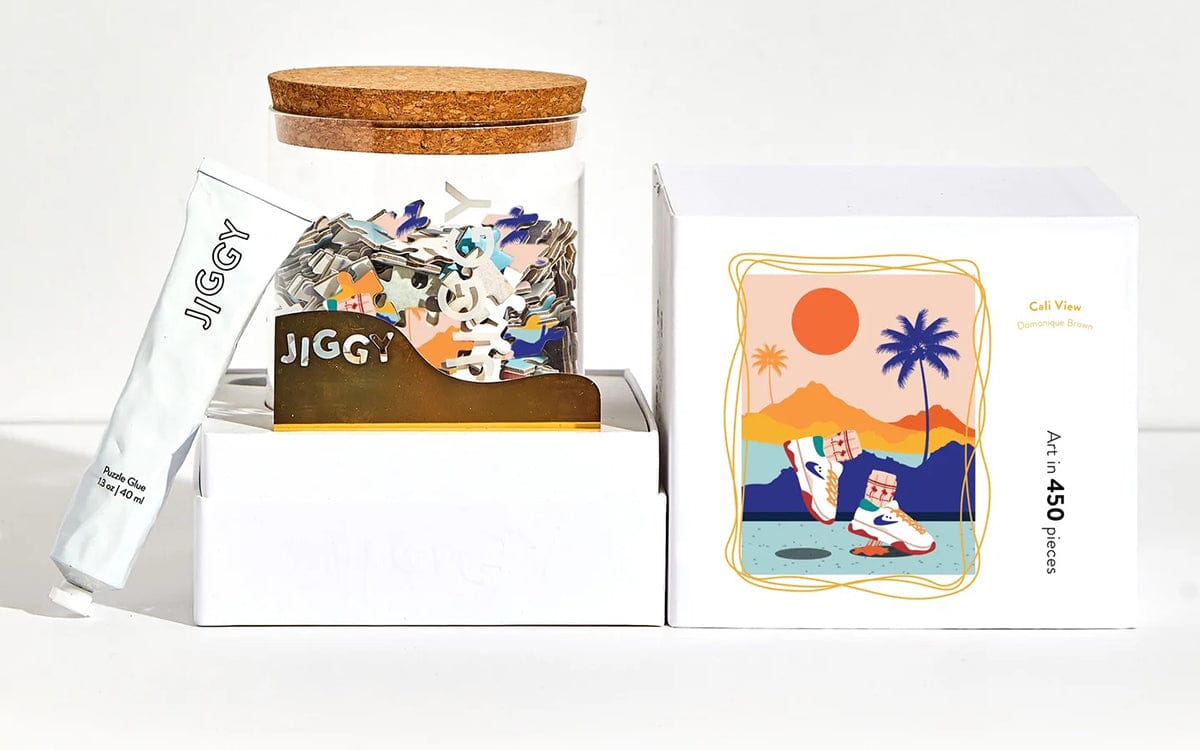 Jiggy 450pc Puzzle + Glue Kit - Cali Views by Domonique Brown - 450CV21