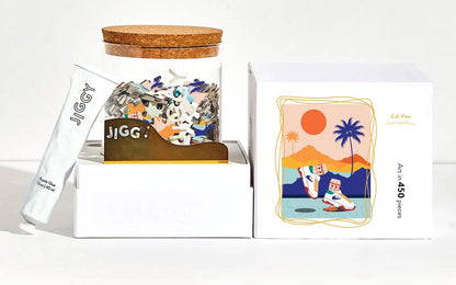 Jiggy 450pc Puzzle + Glue Kit - Cali Views by Domonique Brown - 450CV21