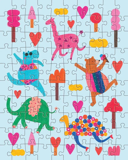 Jiggy Junior 100pc Puzzle - Dancing Animals by Archita Khosla - 100DA22