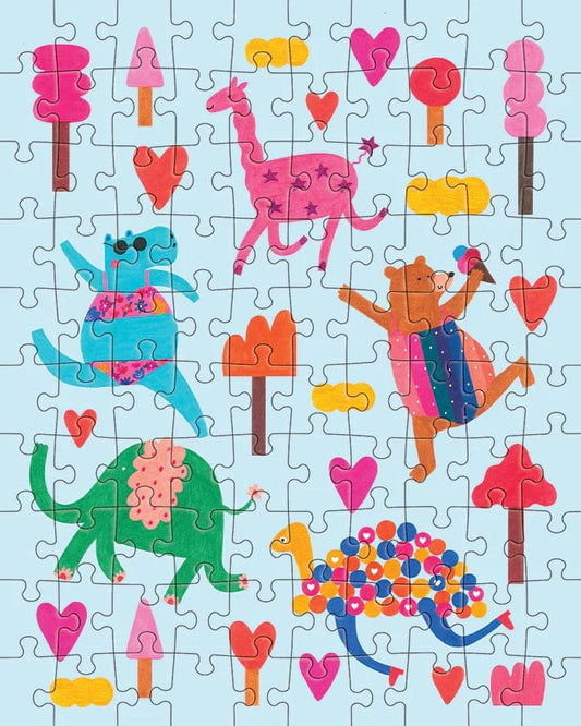 Jiggy Junior 100pc Puzzle - Dancing Animals by Archita Khosla - 100DA22
