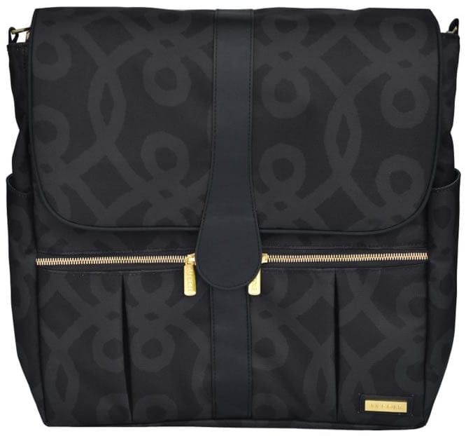 JJ Cole Backpack Diaper Bag  - Black & Gold - J00540