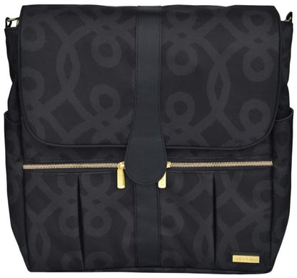 JJ Cole Backpack Diaper Bag  - Black & Gold - J00540