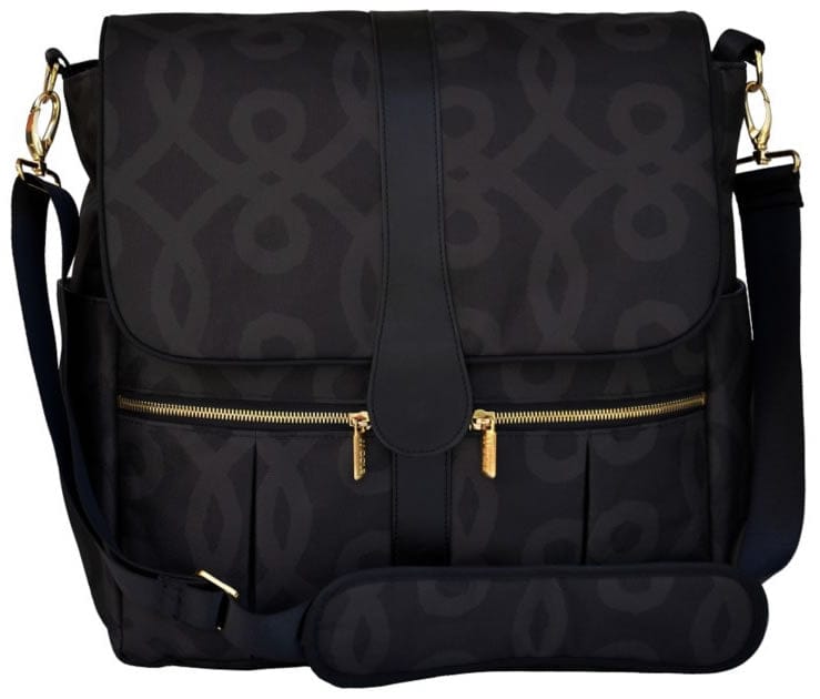 JJ Cole Backpack Diaper Bag  - Black & Gold - J00540