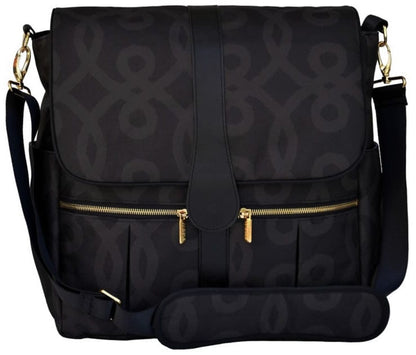 JJ Cole Backpack Diaper Bag  - Black & Gold - J00540