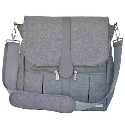 JJ Cole Backpack Diaper Bag  - Gray Heather - J00541