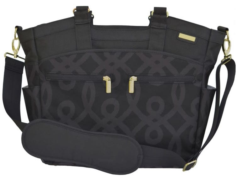 JJ Cole Camber Diaper Bag - Black & Gold - J00536