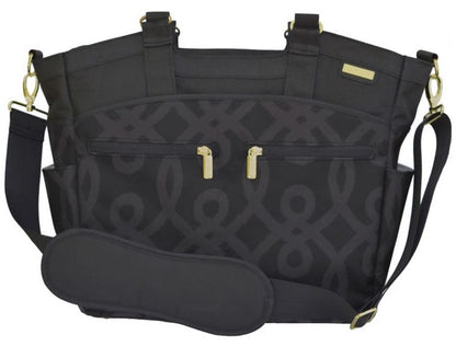 JJ Cole Camber Diaper Bag - Black & Gold - J00536