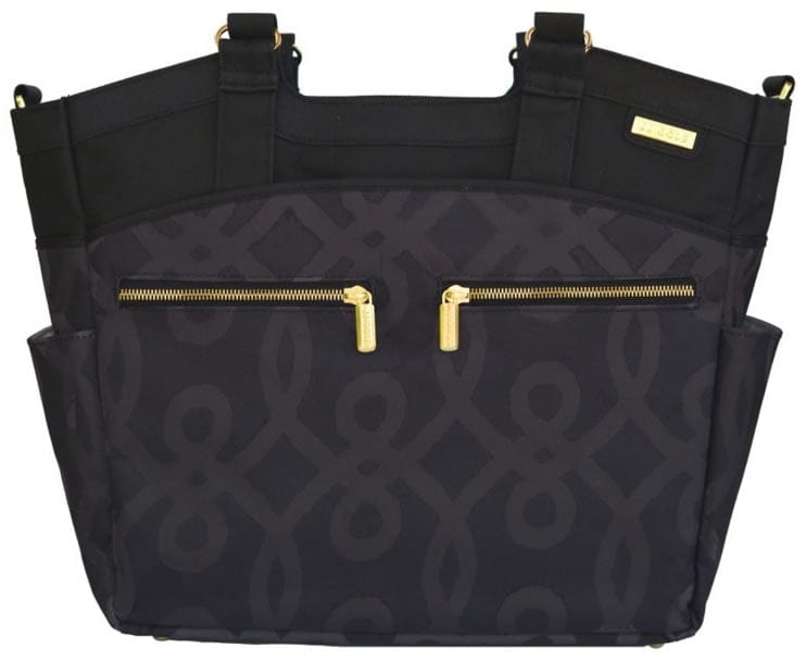JJ Cole Camber Diaper Bag - Black & Gold - J00536
