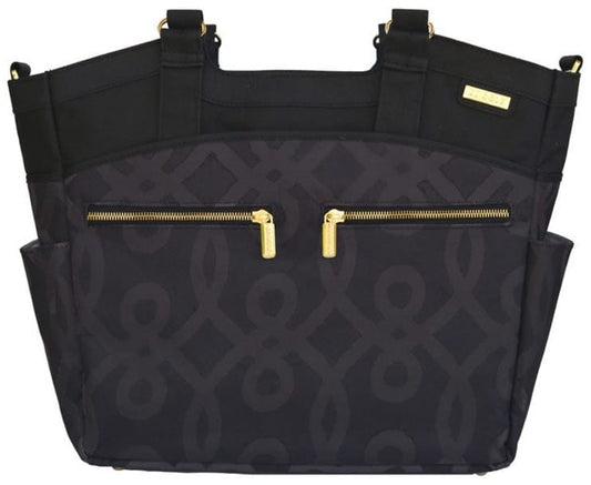 JJ Cole Camber Diaper Bag - Black & Gold - J00536