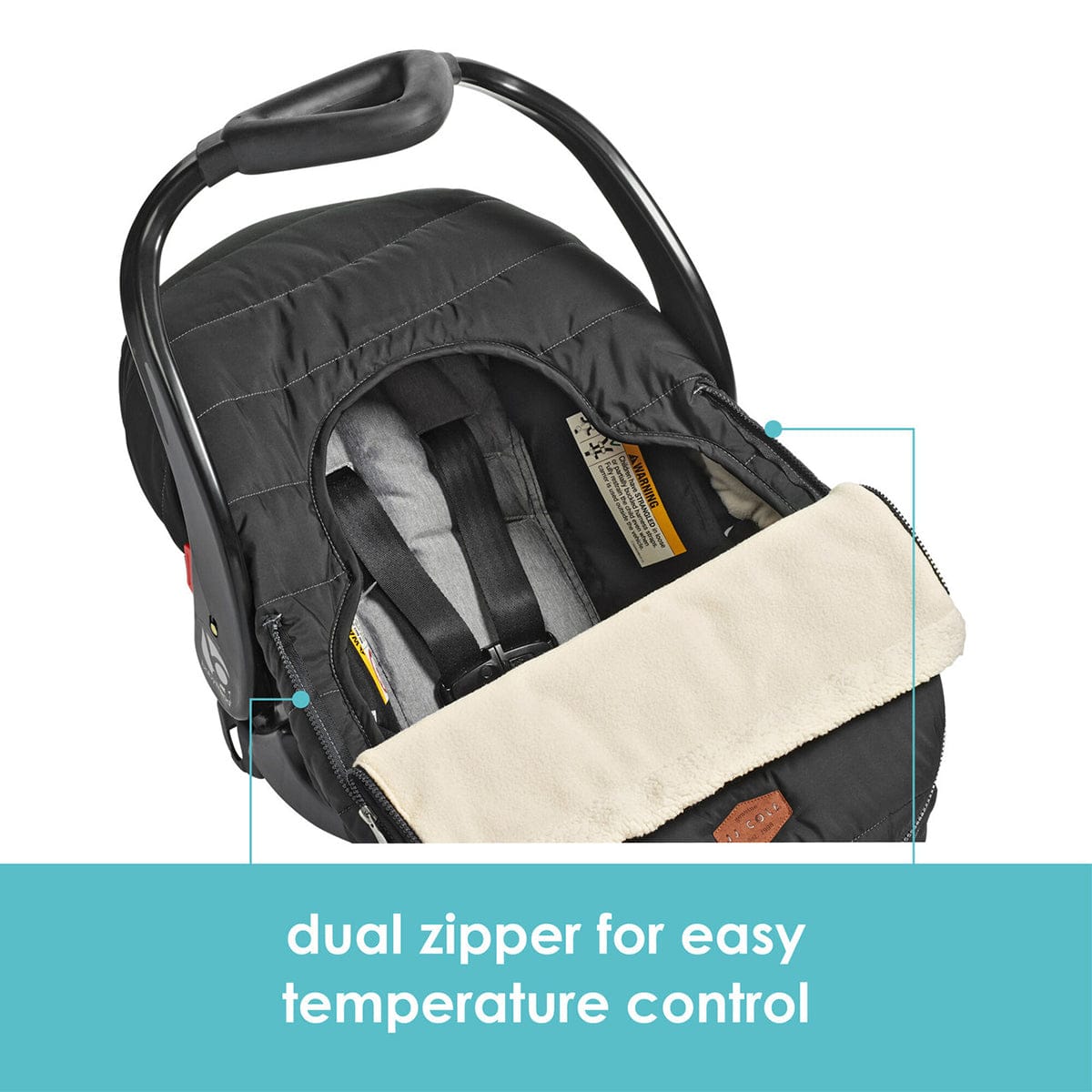 JJ Cole Car Seat Cover - Black - J00883A