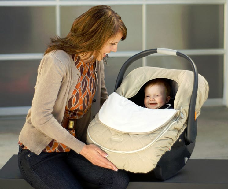 JJ Cole Infant Car Seat Cover - Khaki - AVK