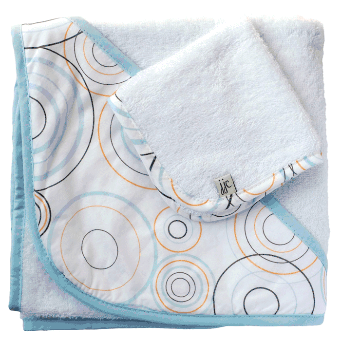 JJ Cole Hooded Towel Blue Bullseye