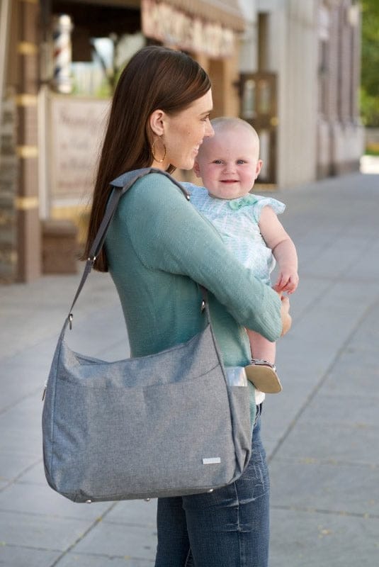 JJ Cole Linden Diaper Bag - Gray Heather - J00585