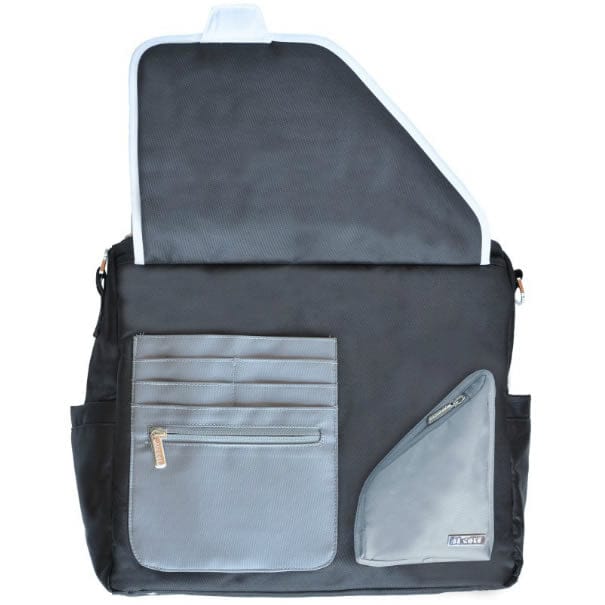 JJ Cole Metra Diaper Bag - Black Stitch - J00401