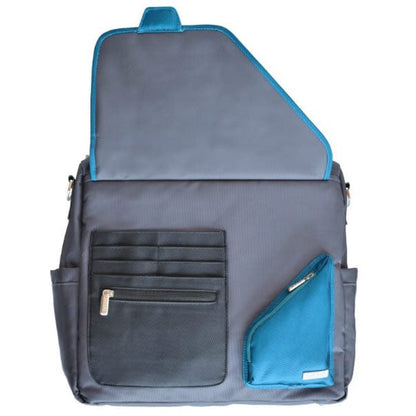 JJ Cole Metra Diaper Bag - Blue Diamonds - J00402