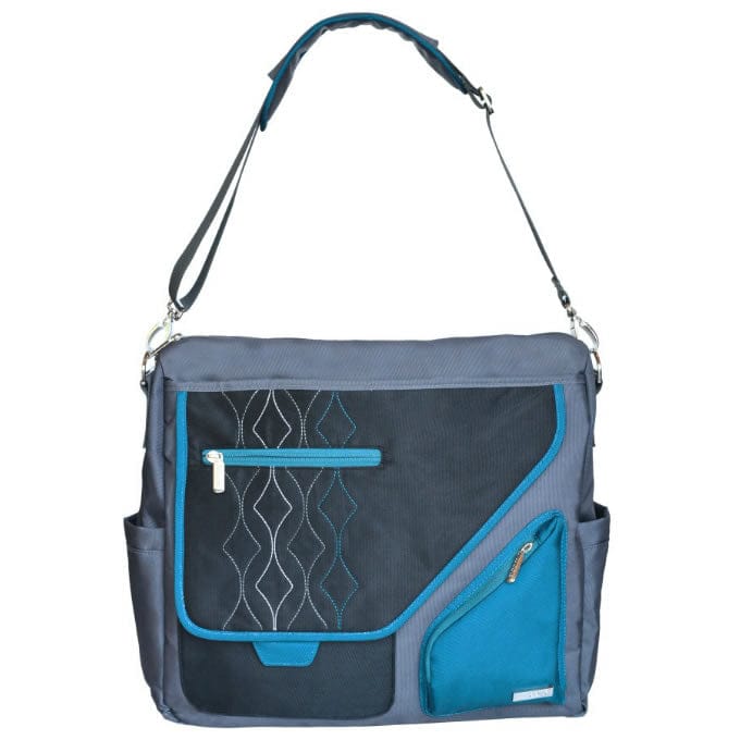 JJ Cole Metra Diaper Bag - Blue Diamonds - J00402