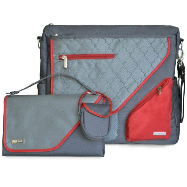 JJ Cole Metra Diaper Bag - Crimson Arbor - J00403