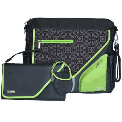 JJ Cole Metra Diaper Bag - Midnight Clover - J00404