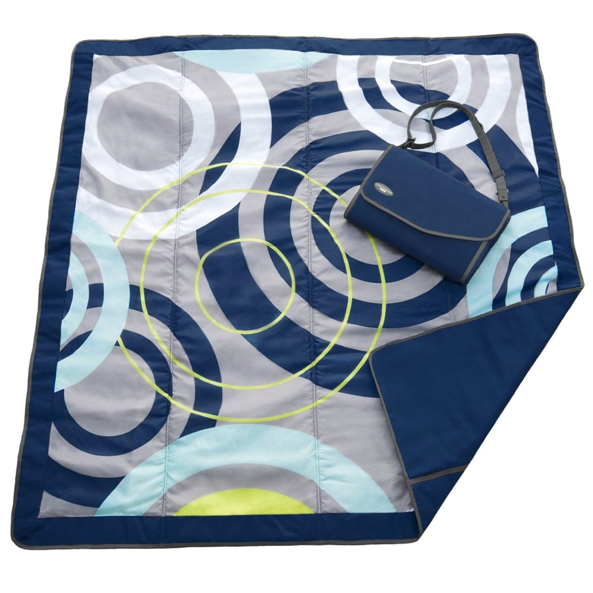 JJ Cole Outdoor Blanket, 5x7 - Blue Orbit - J00438