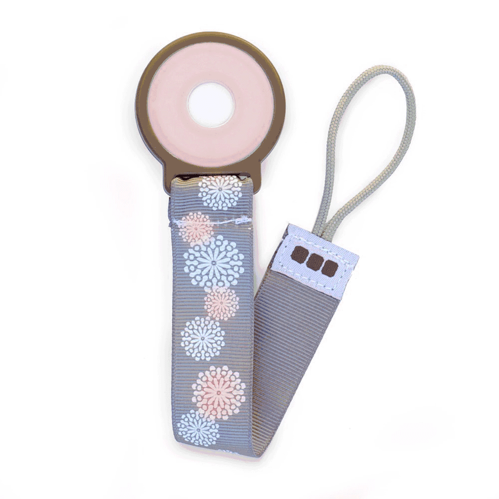 JJ Cole Pacifier Clip - Strawberry Burst