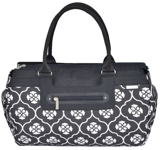 JJ Cole Parker Diaper Bag - Black Floret - J00531