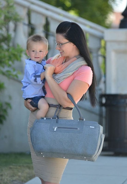 JJ Cole Parker Diaper Bag - Gray Heather - J00529