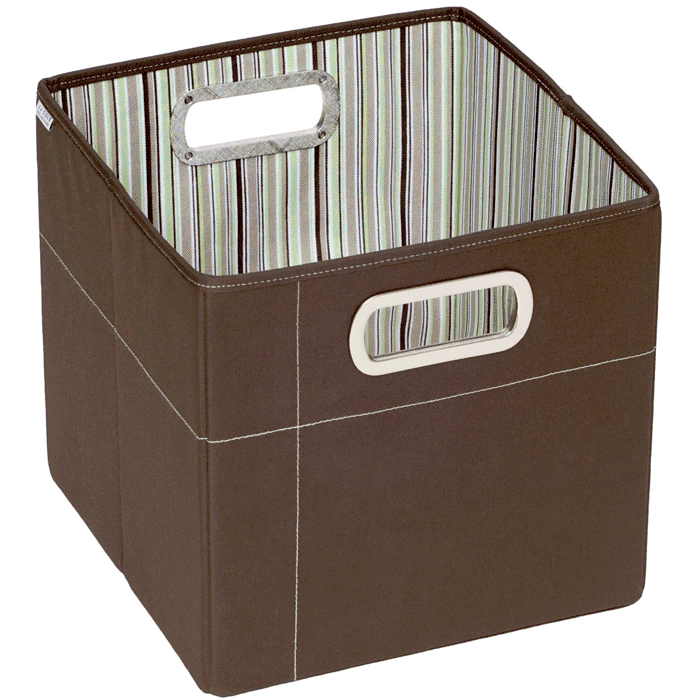 JJ Cole Storage Box 11" - Cocoa Stripe - DTCS