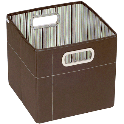 JJ Cole Storage Box 11" - Cocoa Stripe - DTCS