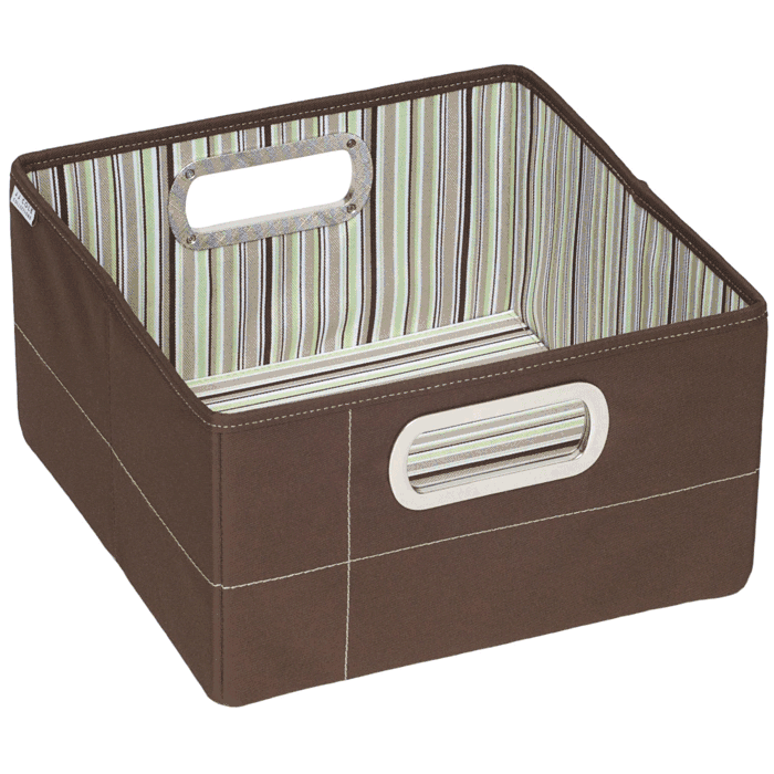JJ Cole Storage Box 6.5" - Cocoa Stripe - DSCS