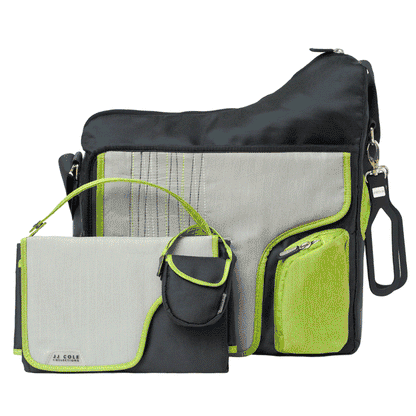 JJ Cole System 180 Bag - Green Stitch - MSGG