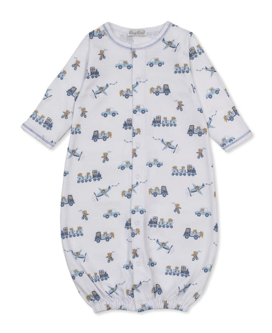 Kissy Kissy Convertible Gown Print - Multi, Newborn