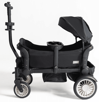 Joey (2 Seater) Stroller Wagon with 1 Canopy - Black - WGN-BLK-01