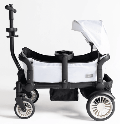 Joey (2 Seater) Stroller Wagon with 1 Canopy - White - WGN-WHT-02