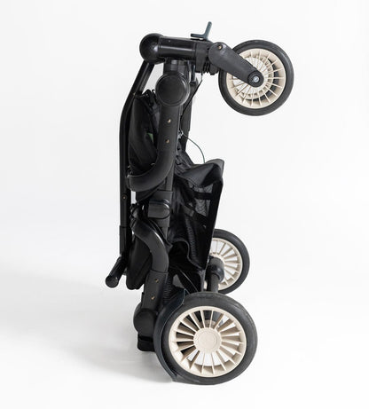 Joey (2 Seater) Stroller Wagon with 2 Canopies - Black - WGN-BLK-01-2CNP