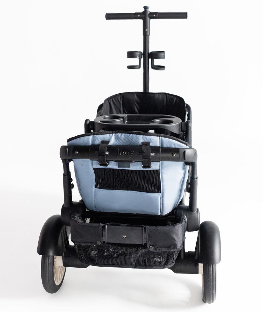 Joey (2 Seater) Stroller Wagon with 2 Canopies - Blue - WGN-BLU-01-2CNP