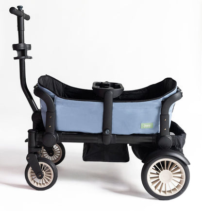 Joey (2 Seater) Stroller Wagon with 2 Canopies - Blue - WGN-BLU-01-2CNP