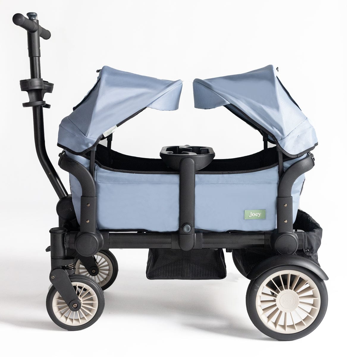 Joey (2 Seater) Stroller Wagon with 2 Canopies - Blue - WGN-BLU-01-2CNP