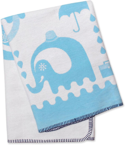 Jonathan Adler Junior Animal Blanket - Blue - 11610