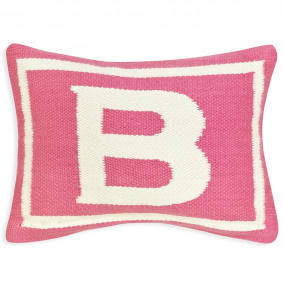Jonathan Adler Junior Letter B Pillow in Pink - 23567