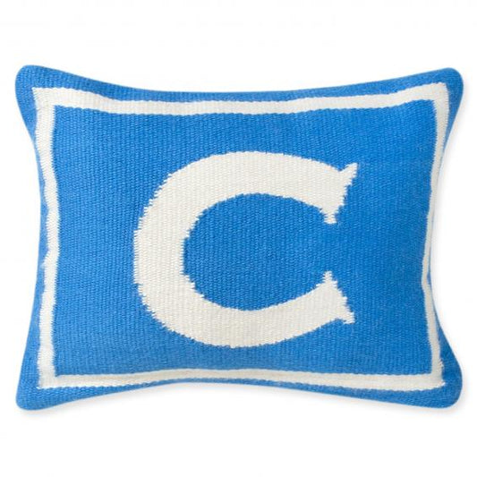 Jonathan Adler Junior Letter C Pillow in Blue - 23473