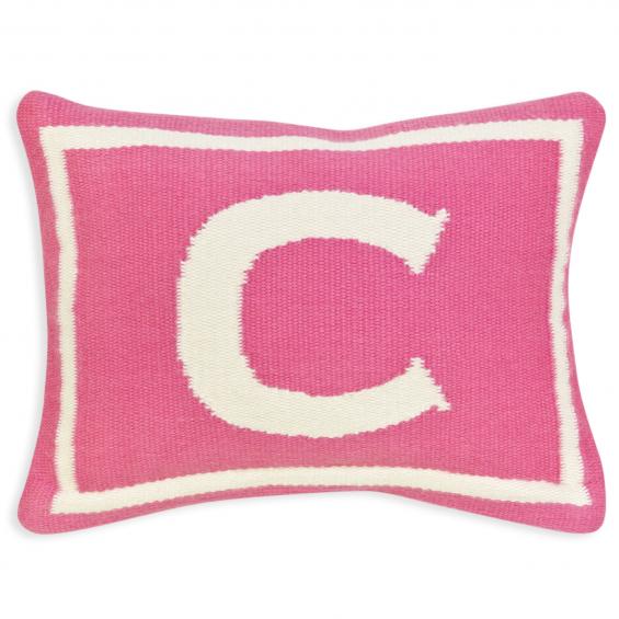 Jonathan Adler Junior Letter C Pillow in Pink - 23568