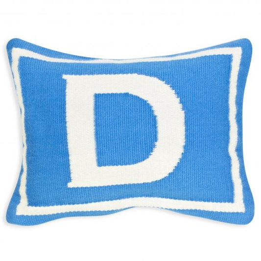 Jonathan Adler Junior Letter D Pillow in Blue - 23474