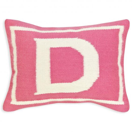 Jonathan Adler Junior Letter D Pillow in Pink - 23569