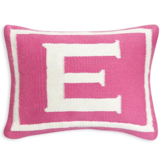 Jonathan Adler Junior Letter E Pillow in Pink - 23570