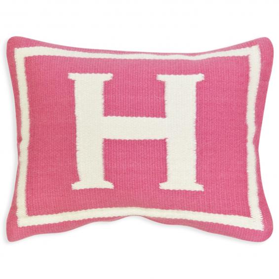 Jonathan Adler Junior Letter H Pillow in Pink - 23573