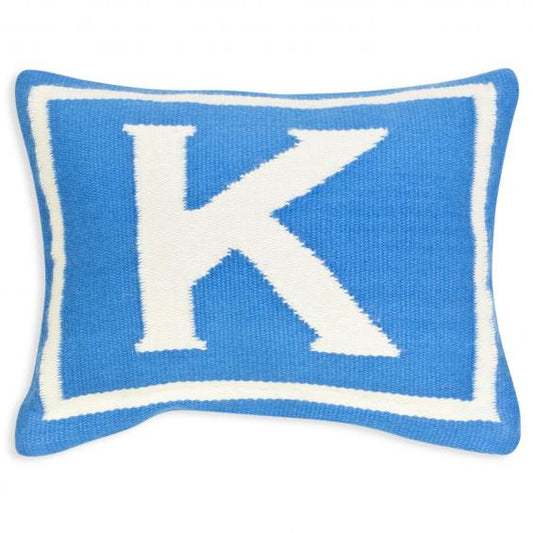 Jonathan Adler Junior Letter K Pillow in Blue - 23481