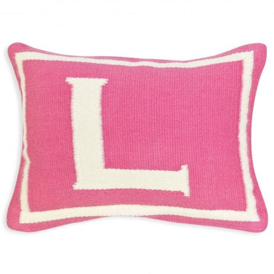 Jonathan Adler Junior Letter L Pillow in Pink - 23577