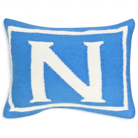 Jonathan Adler Junior Letter N Pillow in Blue - 23484