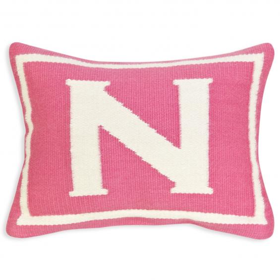 Jonathan Adler Junior Letter N Pillow in Pink - 23579
