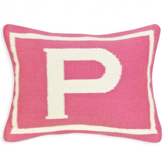 Jonathan Adler Junior Letter P Pillow in Pink - 23581